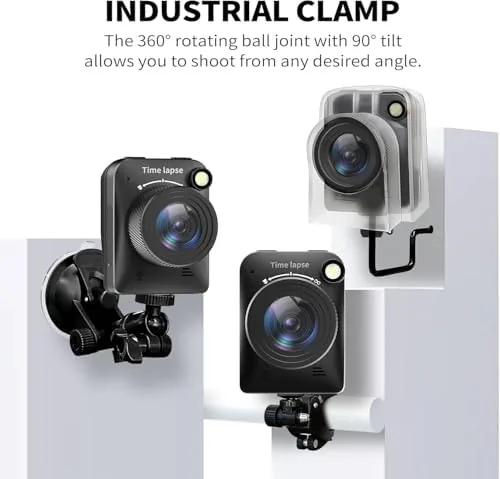 Another view of the 【2026 Upgraded】 4K Time Lapse Camera Outdoor Construction Plant Weather