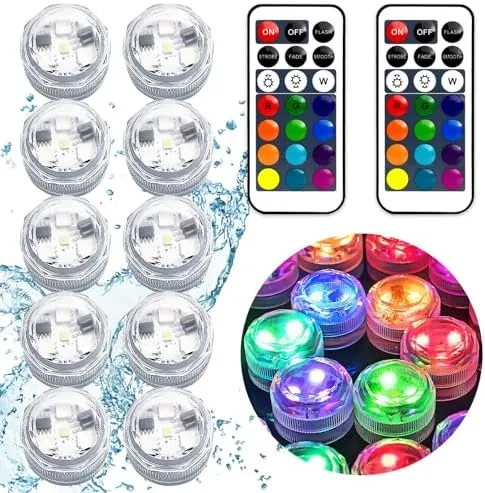 Overview of the Mini Submersible LED Lights,Small Waterproof LED Tea Lights Candle with