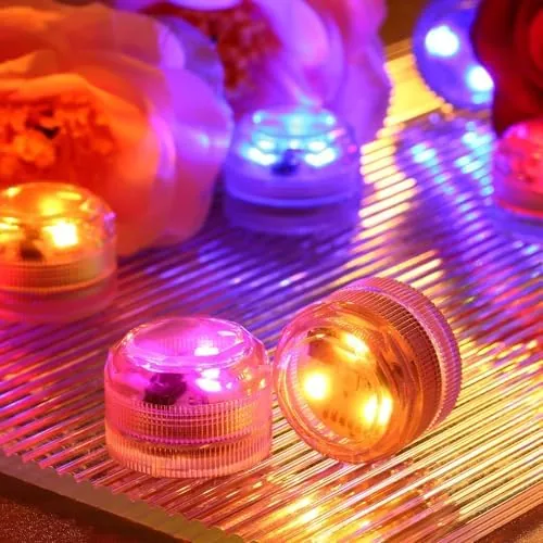 Close look at the Mini Submersible LED Lights,Small Waterproof LED Tea Lights Candle with build quality