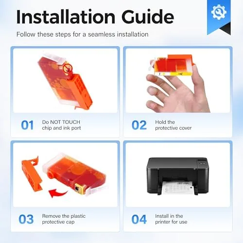The 923e Ink Cartridges 4-Pack High Yield with chip Replacement for in real use