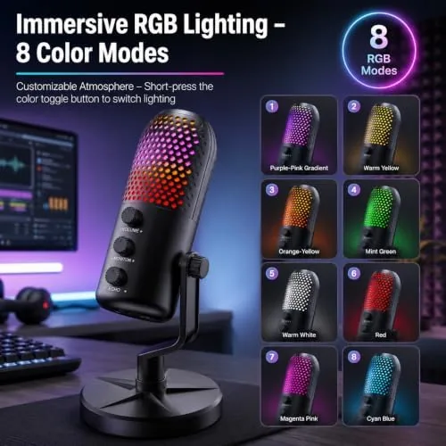 The USB PC Mic with Noise Cancelation & Gain Control | in real use