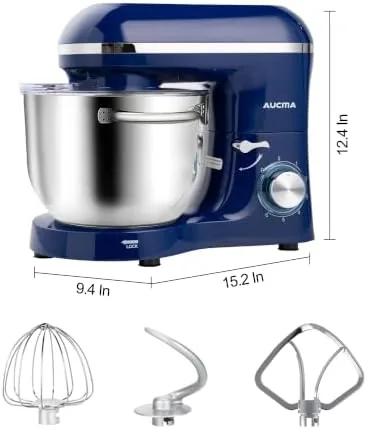 The mixer whipping cream with the wire whip in the bowl