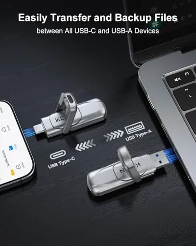 Close look at the KEXIN 128GB Type C Solid State Drive up to 450MB/s build quality