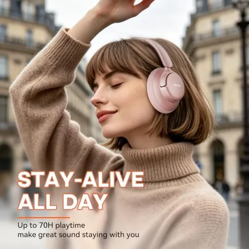 Another view of the BERIBES Hybrid Active Noise Cancelling Headphones Wireless Over Ear 70Hours