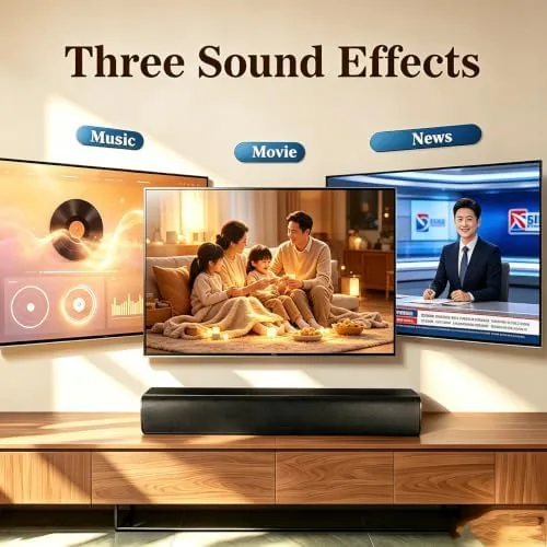 Close look at the Sound Bars for TV, Bluetooth TV Soundbar, Surround Sound Speaker build quality