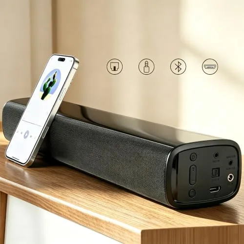 Detail shot of the Sound Bars for TV, Bluetooth TV Soundbar, Surround Sound Speaker features