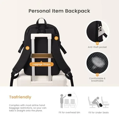 Another view of the LOVEVOOK Unisex Casual Backpack, Durable Work College Backpack for Women