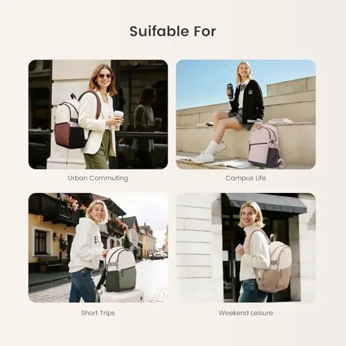 The LOVEVOOK Unisex Casual Backpack, Durable Work College Backpack for Women compared in context