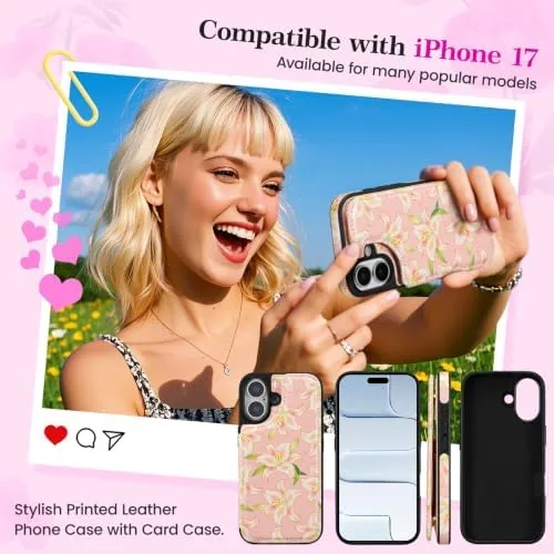 Close look at the ZCDAYE Wallet Case with Card Holder for iPhone 17, Elegant build quality