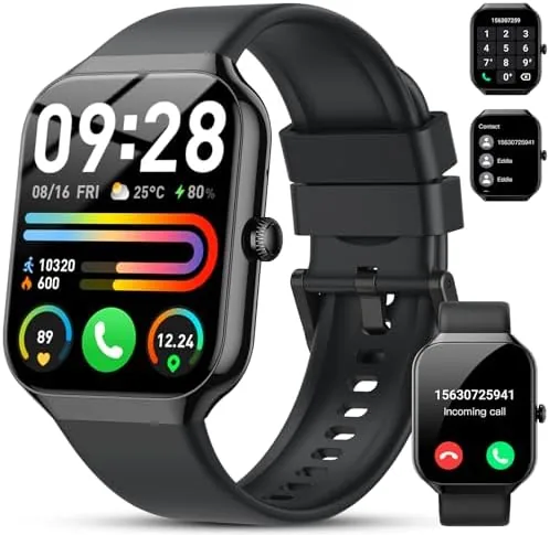 Overview of the Smart Watch(Answer/Make Call), 1.96" HD Smartwatch for Men Women, 2026