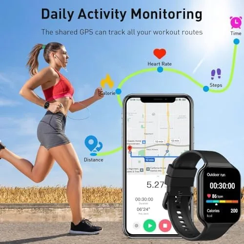 Another view of the Smart Watch(Answer/Make Call), 1.96" HD Smartwatch for Men Women, 2026