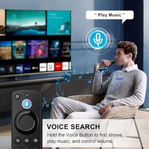 Another view of the Replacement Remote for Amazon Fire Series, TV Stick (HD, 4K
