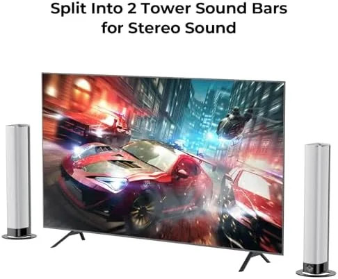Close look at the Sound Bar for Smart TV, 80W Soundbar with Bluetooth/ARC/Opt/AUX Connect build quality