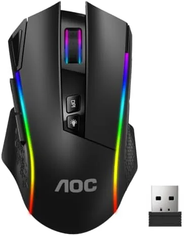 AOC GM401 Wireless RGB Gaming Mouse Review: 12K DPI in a Comfortable Frame