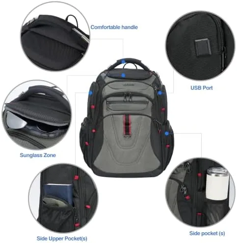 The KROSER Travel Laptop Backpack 17.3 Inch XL Computer Backpack for in real use