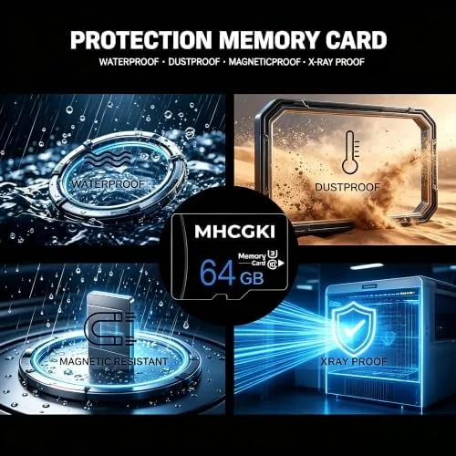 The 64GB Micro Memory Card High Speed Class 10 TF Memory in real use