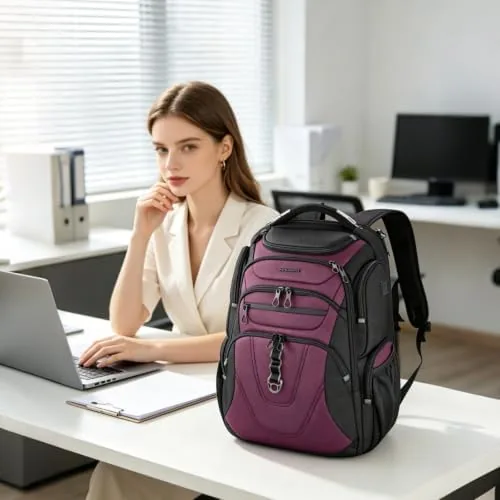 The KROSER Travel Laptop Backpack 17.3 Inch XL Computer Backpack for compared in context