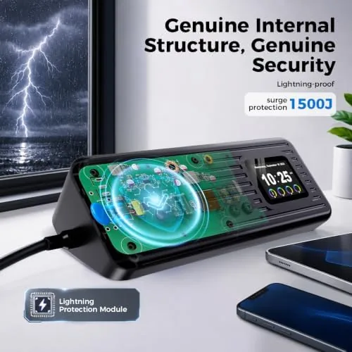 The Surge Protector Power Strip with Control Switch, Multi Plug Extension compared in context