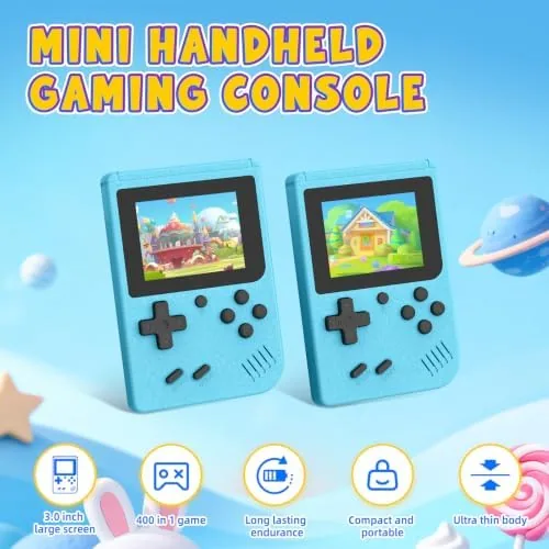The console being held with one hand during play