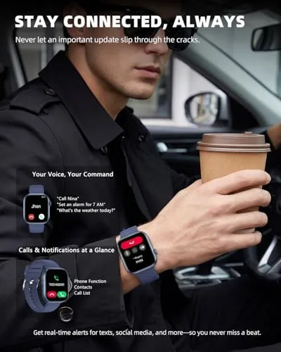Another view of the Smart Watch for Women Men, Fitness and Sleep Trackers with