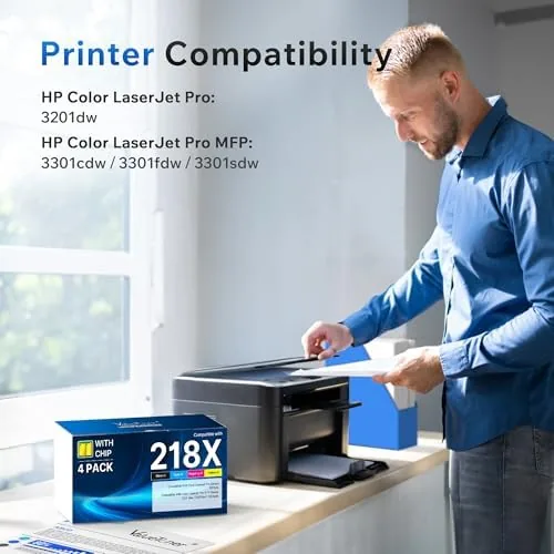 The 218A 218X Toner Compatible for HP 218X Toner Cartridges 4 in real use