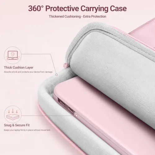 Close look at the MOSISO 360 Protective Laptop Case 13 inch, Laptop Sleeve Bag build quality