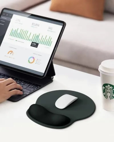Testing the Mouse Pad with Wrist Rest for Desktop Large Ergonomic Mouse over two weeks