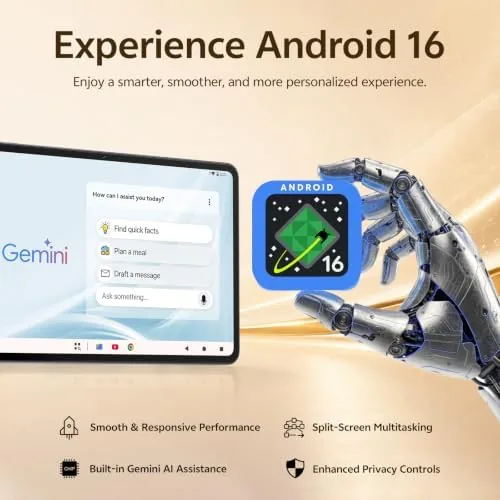 Close look at the 12 Inch Android 16 Tablet, 2K Display, 30GB RAM, 128GB build quality