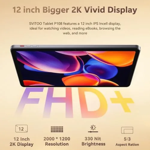 The 12 Inch Android 16 Tablet, 2K Display, 30GB RAM, 128GB in real use