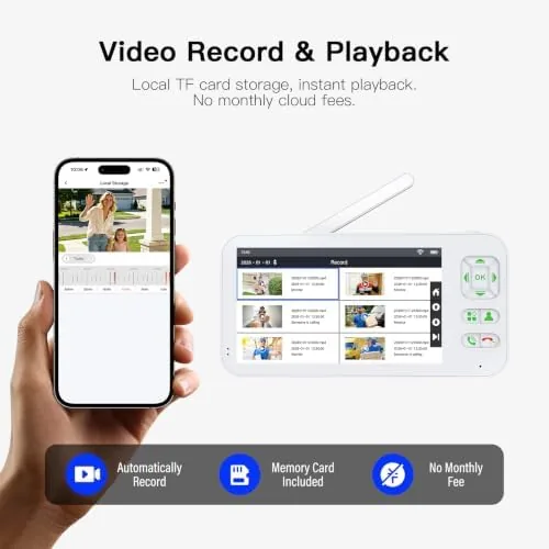 Another view of the Video Doorbell Camera with Monitor Wireless, Smart Video Door Phone
