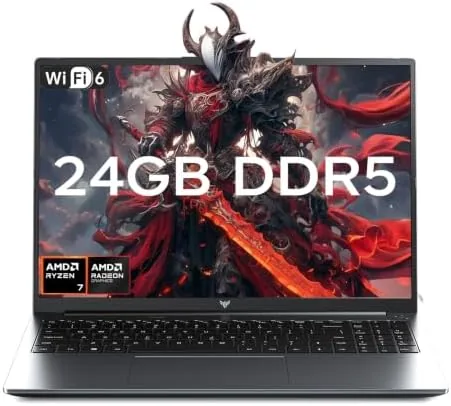 Gaming Laptop with AMD Ryzen 7 H255 (up to 4.9GHz),24GB DDR5 512GB NVMe SSD Review: Tested and Rated