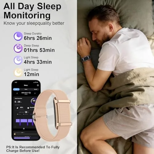 Another view of the Smart Bracelet Fitness Trackers for Men Women, Smart Watch 24/7