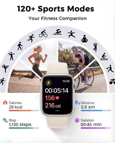 The watch displaying a blood pressure reading