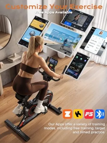multi-grip handlebar and adjustable seat on the spin bike