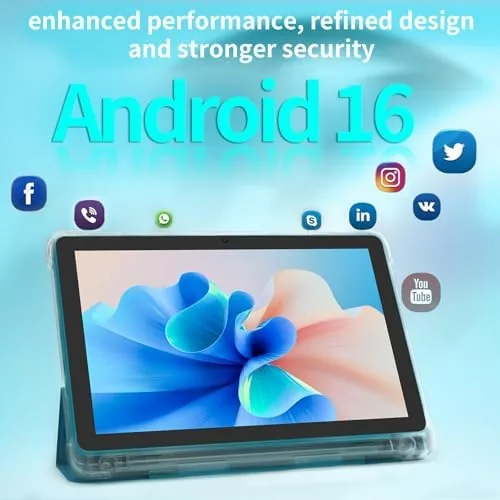 Close look at the Android 16 Tablet 10 inch Tablets, 20GB RAM 128GB ROM build quality