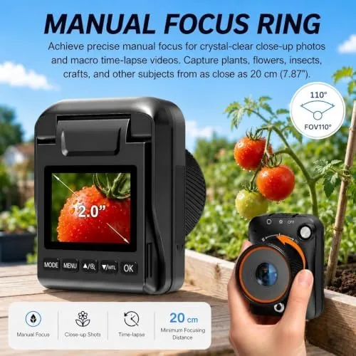 The Time Lapse Camera WiFi 4K Timelapse Camera Construction Long Battery in real use