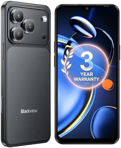 The Blackview Wave 7C shown front and center with its 6.56 inch display