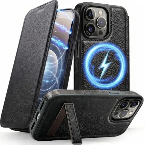 Overview of the Magnetic Leather Wallet Phone Case for iPhone 13 Pro Max