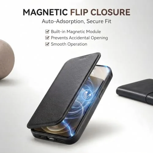 The Magnetic Leather Wallet Phone Case for iPhone 13 Pro Max compared in context