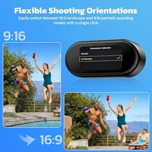 The camera mounted to a bike handlebar using the magnetic mount