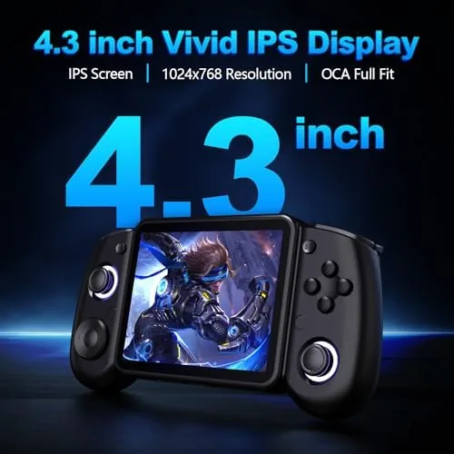 Close up of the RG43H Pro controls and d pad