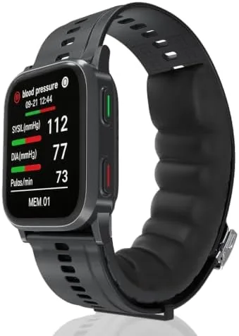 Smart Blood Pressure Monitor Watch, FDA 510(k) Clearance (Gunmetal Gray) | Inflatable Micro Aircuff Review: Tested and Rated
