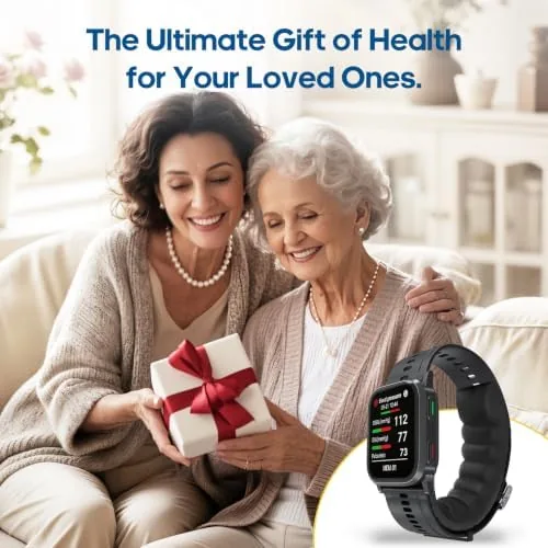 Testing the Smart Blood Pressure Monitor Watch, FDA 510(k) Clearance (Gunmetal Gray) over two weeks