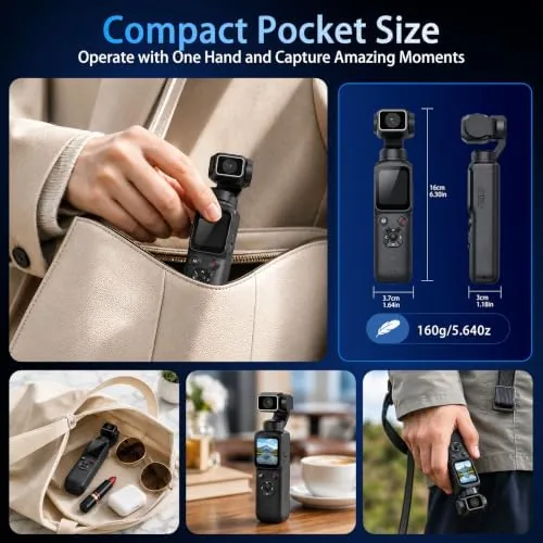 Testing the Pocket Vlogging Camera for YouTube, Handheld Gimbal Blogging Cam | over two weeks