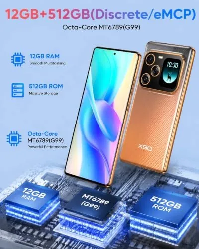 Another view of the W & O Unlocked Phones with 6.67" FHD+ Curved Display