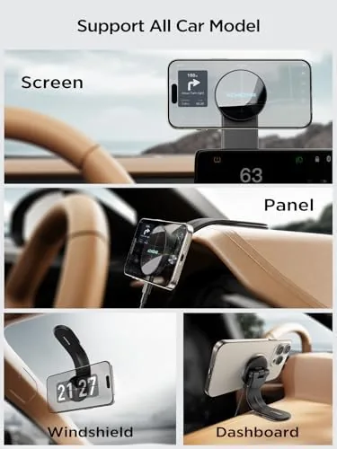 The mount installed in a second car showing the relocatable base