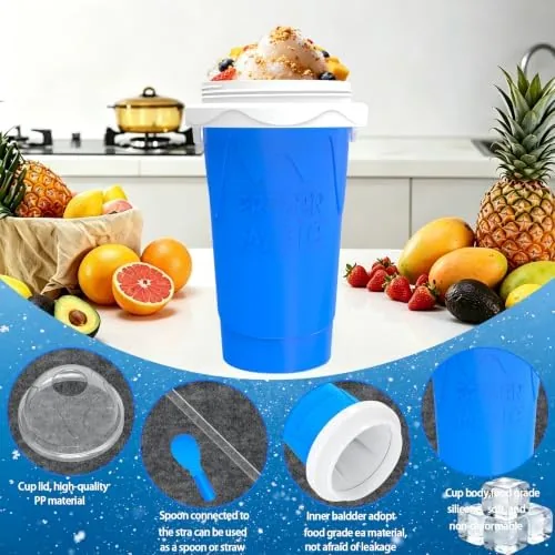 The 2PCS 500ML Slushie Maker Cup, DIY Magic Slushy Maker Squeeze compared in context