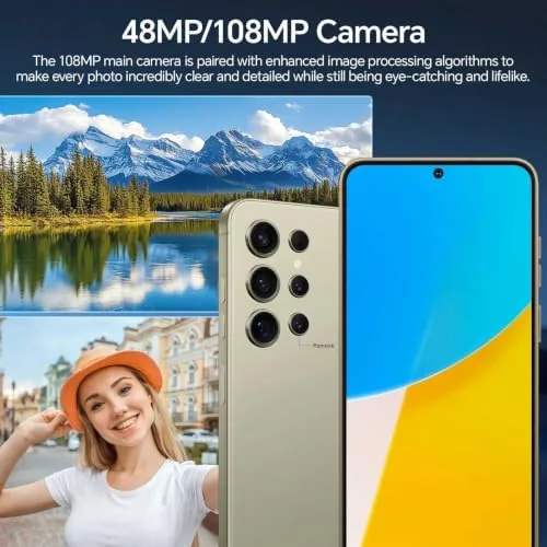 The W24 Ultra next to a premium flagship and a mid range phone