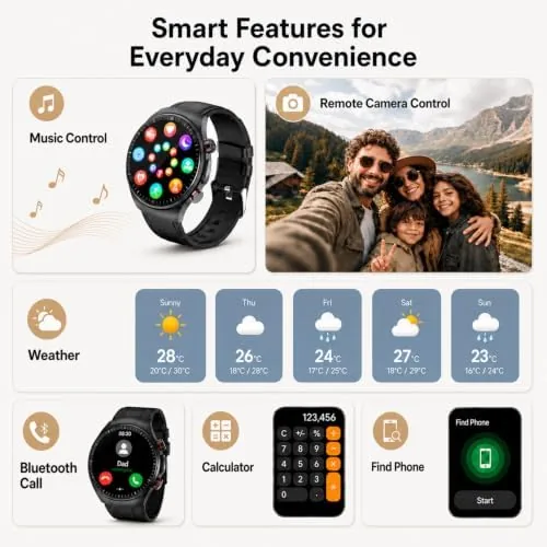 The Smartwatch for Men, Bluetooth Calling, 1.43" AMOLED Display, 10-Day Battery compared in context