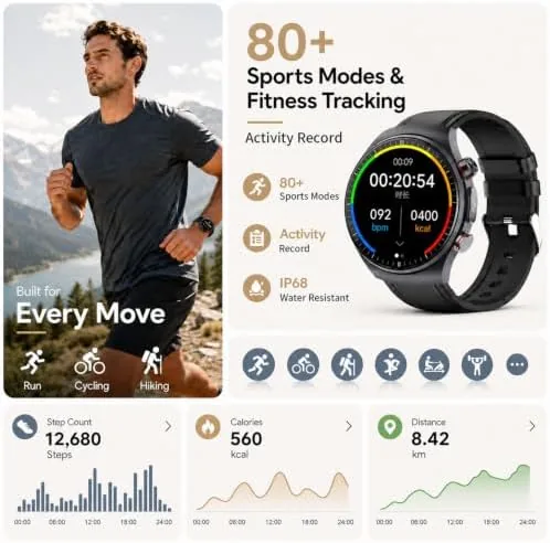 Testing the Smartwatch for Men, Bluetooth Calling, 1.43" AMOLED Display, 10-Day Battery over two weeks